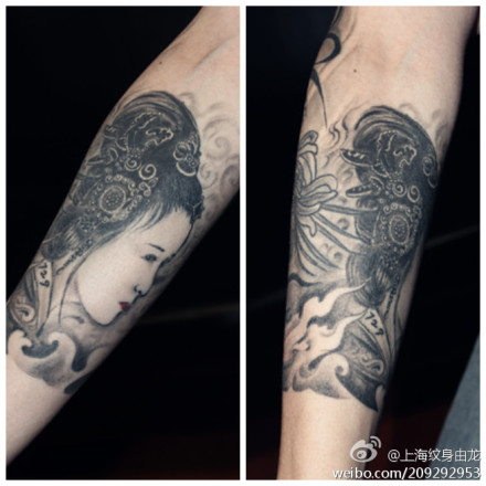 上海纹身由龙作品